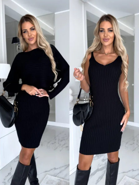 2pc Woman's dress and Long Sleeve Top