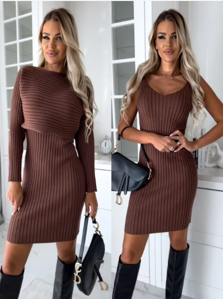 2pc Woman's dress and Long Sleeve Top