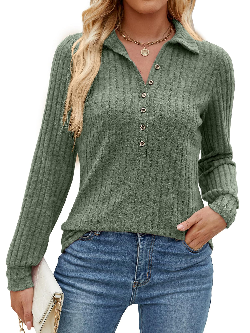IHOT Women's Dressy Casual Long Sleeve Top