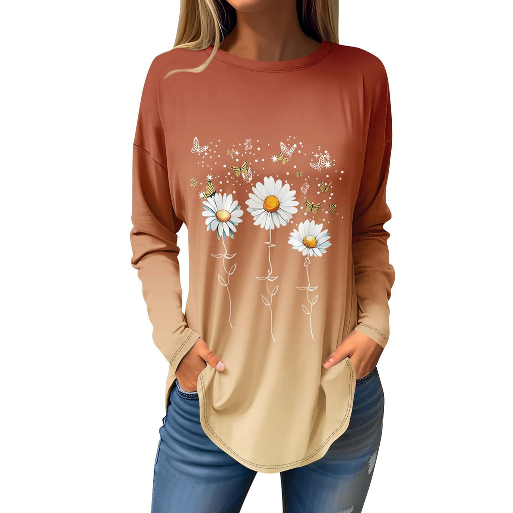 Women's Long Sleeve Oversized Dressy Casual Blouses